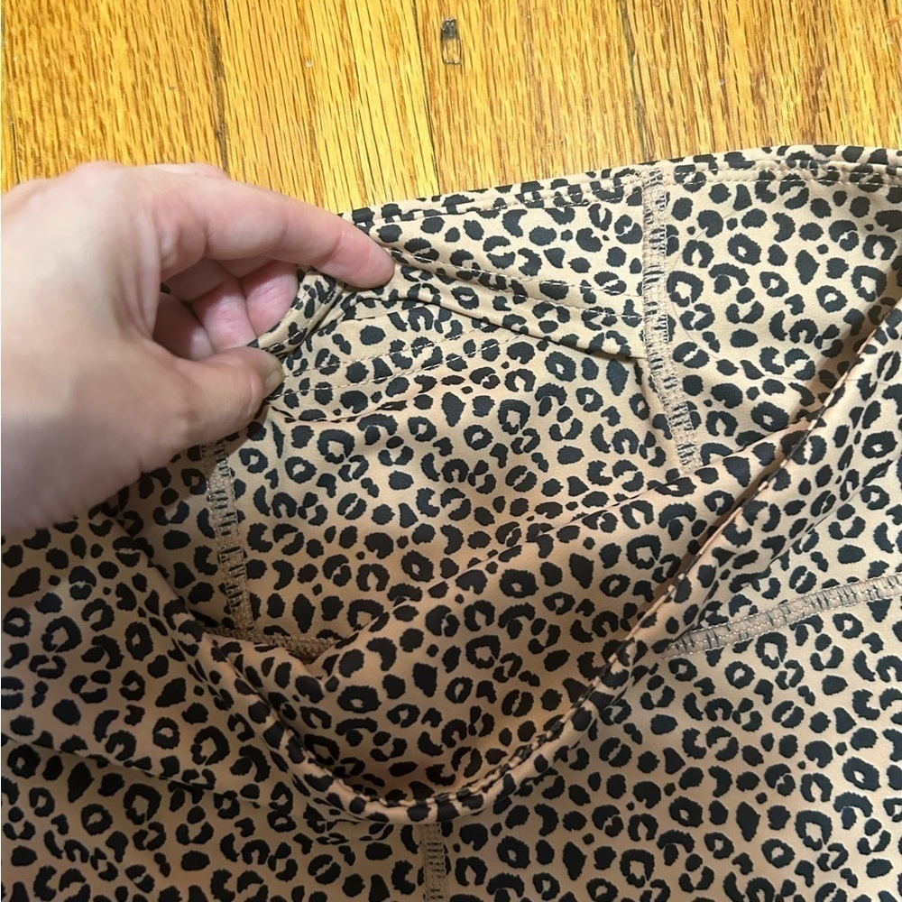 Anthropologie All Fenix Cheetah High Waisted Leggings 7/8 Length Size M Leopard - Picture 5 of 8